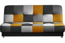 canapé 3 places convertible - multicolore - en tissu de belle qualité, cayenne