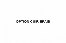 option cuir épais, cuir de buffle haut de gamme