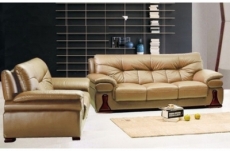 solde de la commande: ensemble oxford : canapé 3 places + canapé 2 places en cuir luxe italien vachette, beige, total de la commande: 2058 €