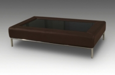 table basse design conti, chocolat