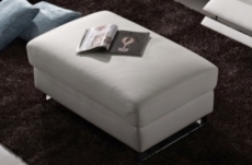 grand pouf relaxino en cuir de buffle (gamme de cuir de buffle), blanc