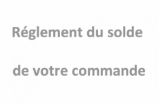 solde de paiement de la commande, canapé d'angle en cuir italien 6 places moda, beige , angle gauche, total 2175,00€, en 6x sans frais [non visible dans les pages produits] 