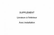 supplément pour livraison à l'intérieur de l'habitation et pour l'installation du canapé. la reprise de l'ancien canapé incluse, 