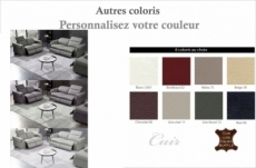 2eme paiement de la commande: ensemble avec 4 relax électriques, canapé 3 places et 2 places en cuir italien buffle toprelax, couleur personnalisée, choix de la couleur : bordeaux , 4x sans frais, total de la commande 3458 euros