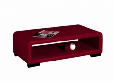 table basse design vera, bordeaux