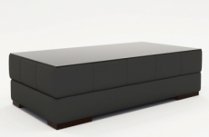 table basse design zeina, gris foncé uni.