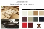 lit design en cuir italien de luxe belia, couleur personnalisée, 140x190