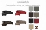 - canapé d'angle en 100% cuir de luxe italien , 5/6 places citibest, couleur personnalisée, angle gauche