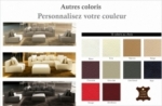 canapé modulable combino cuir prestige luxe, couleur personnalisée