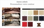 canapé d'angle en cuir italien 6/7 places divina, couleurs personnalisées