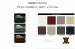 canapé 3 places en cuir italien buffle luxy, couleur personnalisée