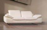 canapé 2 places en cuir supérieur luxe haut de gamme italien torino, blanc
