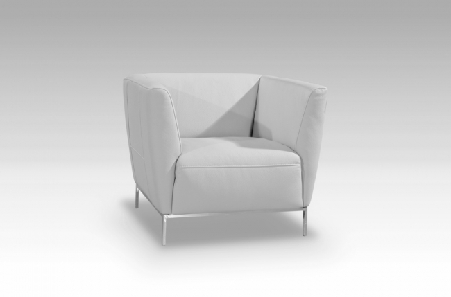fauteuil de bureau design berto, blanc