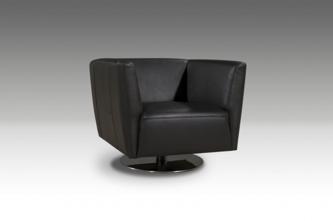 fauteuil de bureau design riba, noir