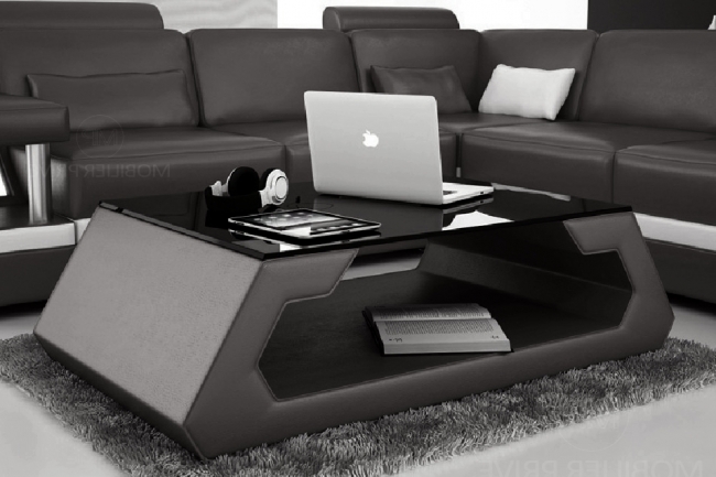 table basse design alma, noir.