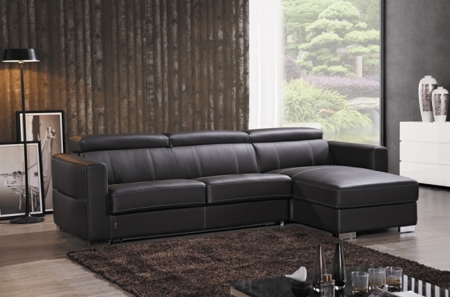 canapé d'angle convertible en cuir de buffle italien de luxe 5 places anthony, chocolat, angle droit. canapé d'angle convertible en cuir de buffle italien de luxe 5 places anthony, chocolat, angle droit.