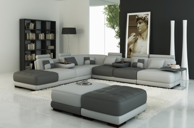 1er paiement de la commande: canapé d'angle en cuir 7/8 places elixir, gris clair et gris foncé, angle gauche, et un pouf bicolore également, total commande 2707 euros 1er paiement de la commande: canapé d'angle en cuir 7/8 places elixir, gris clair et gris foncé, angle gauche, et un pouf bicolore également, total commande 2707 euros