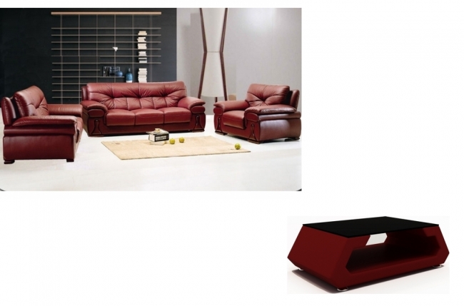 solde de paiement de la commande: ensemble oxford 3 pièces: composé d'un canapé 3 places + 2 places + fauteuil en cuir luxe italien vachette, table basse design alma, bordeaux, 6x sans frais, total commande 3000 euros