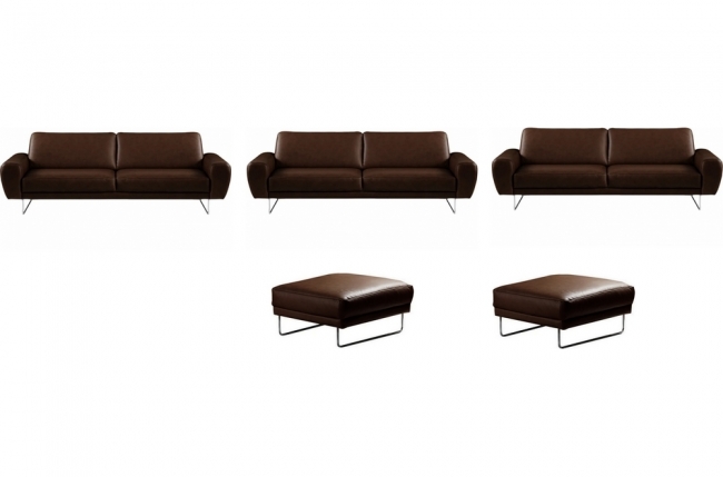 1er acompte commande : 3 canapés 3 places en 100% tout cuir italien de prestige, spencer couleur chocolat , 2 poufs spencer en tout cuir italien haut de gamme vachette, coloris chocolat, total commande 5320 euros