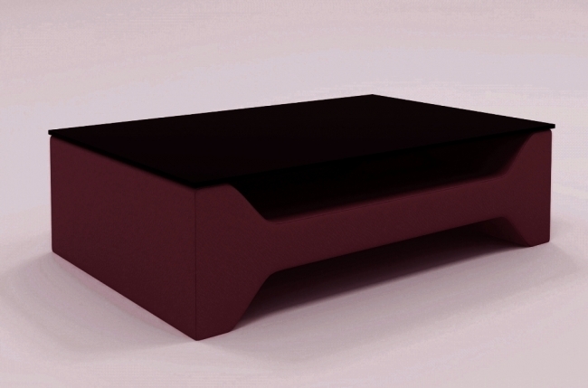 table basse lina design en simili cuir bordeaux n°b37 table basse lina design en simili cuir bordeaux n°b37