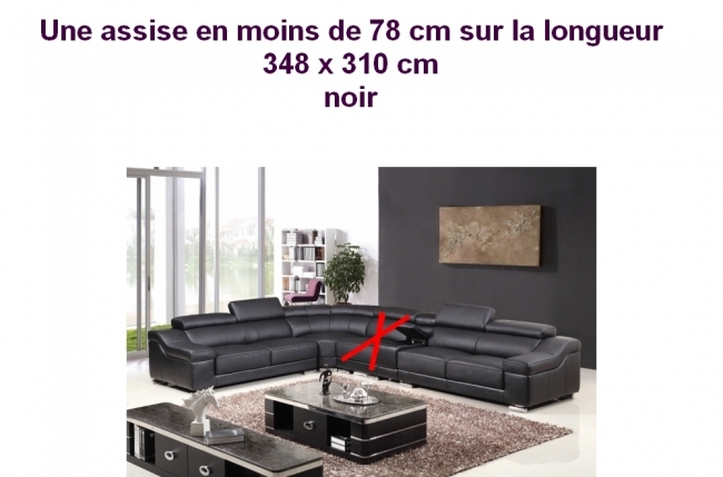récapitulatif de la commande canapé d'angle cuir buffle italien luxe londres noir, angle gauche, personnalisé sur mesure 348x310cm; une assise en moins de 78 cm sur la longueur, 6x sans frais, total commande : 2398 euros récapitulatif de la commande canapé d'angle cuir buffle italien luxe londres noir, angle gauche, personnalisé sur mesure 348x310cm; une assise en moins de 78 cm sur la longueur, 6x sans frais, total commande : 2398 euros