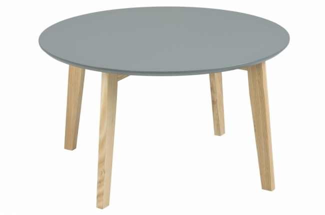 table basse tendance en bois laqué gris foncé, mona