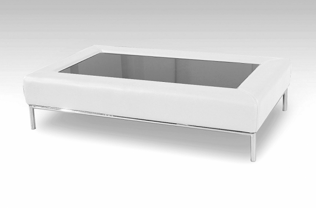 table basse design conti, blanc