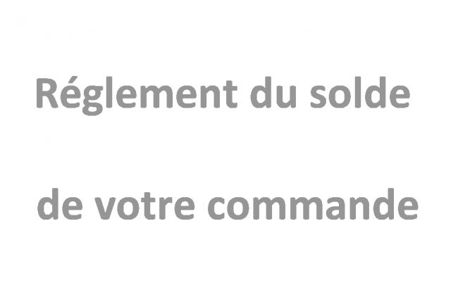 solde de paiement de la commande, canapé d'angle en cuir italien 6 places moda, beige , angle gauche, total 2175,00€, en 6x sans frais [non visible dans les pages produits] 
