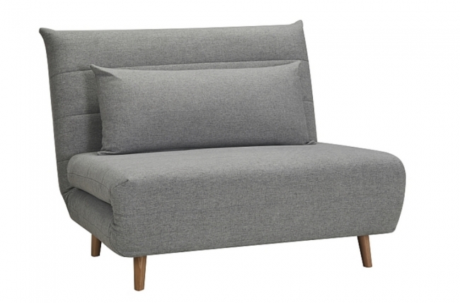 fauteuil banquette convertible en tissu de qualité, gris, spirit